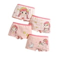 thumbnail image 1 of 4Pcs/Pack Little Girls Underwear Briefs Panty Cartoon Pattern Soft Breathable Elastic Cotton Girls Briefs, 1 of 4