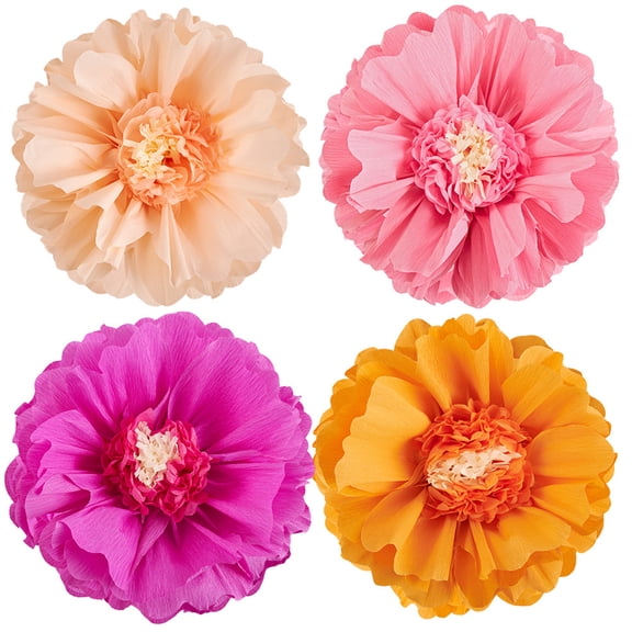 4Pcs Paper Flower 50cm Large Tissue Paper Flower Decorations for Wedding Backdrops Baby Showers