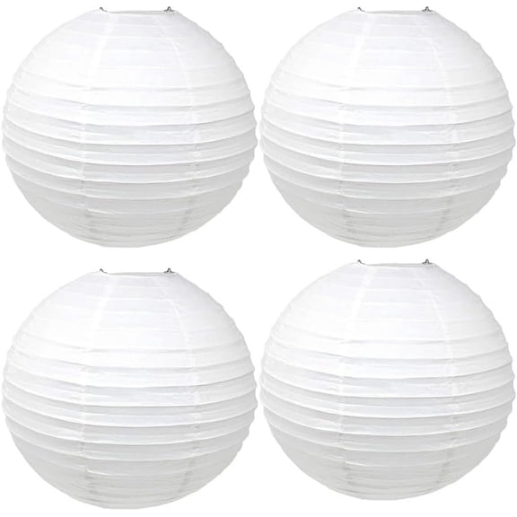 4Pcs Paper Lanterns Paper Lamp Shade Chinese Japanese Hanging Paper Lantern for Home, Party, Wedding, Christmas Decorations