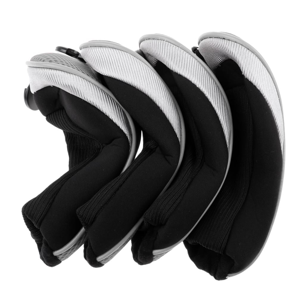4Pcs Performance Club Hybrid Club, Head Cover Golf Club Putter Protector with 5 Tags -- Available - Gray