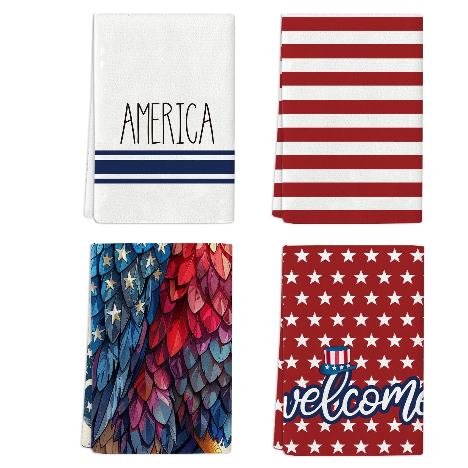 4th of july bathroom hand towels hotsell