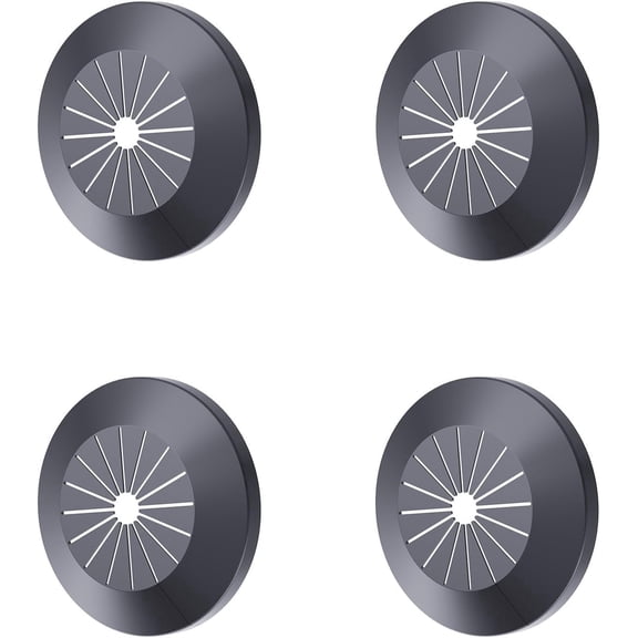4Pcs Pipe Cover Decoration, Fits (0.6"-1.1")14-29mm Black,Pipe PP Plastic Flangen Water Pipe Cover Decoration, Escutcheon Pipe Collar for Wall Pipe Tube Decoration