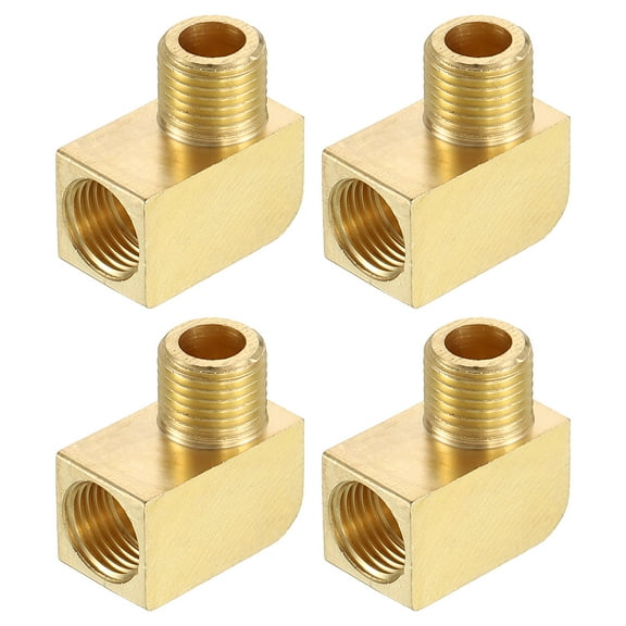 4Pcs Pipe Fitting 90 Degree Barstock Street Elbow M10 Male x M10 Female Pipe