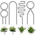 thumbnail image 1 of 4Pcs Plant Climbing Trellis Supports, DIY Garden Mini Superimposed Potted Plant Support Plastic Pot Plant Stem Support Wire for Indoor Outdoor Vines Flower Vegetable, 1 of 6