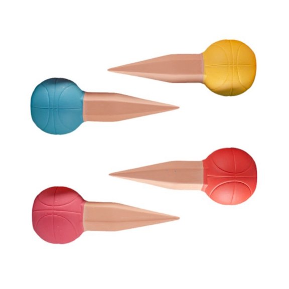 4Pcs Plant Watering Spikes Basketball Plant Watering Globes Insert Terracotta Watering Spikes Automatic Plant Waterer