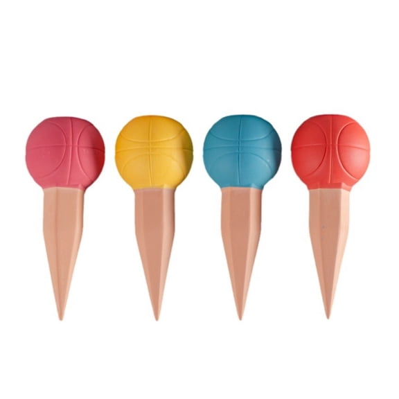 4Pcs Plant Watering Spikes Basketball Plant Watering Globes Insert Terracotta Watering Spikes Automatic Plant Waterer