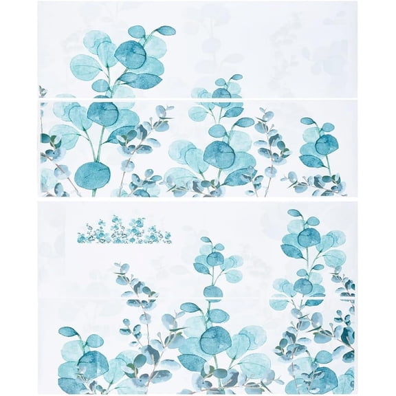 4Pcs Plants Wall Stickers Leaves Vine Wall Stickers PVC Waterproof Removable Window Wall Decals Mural