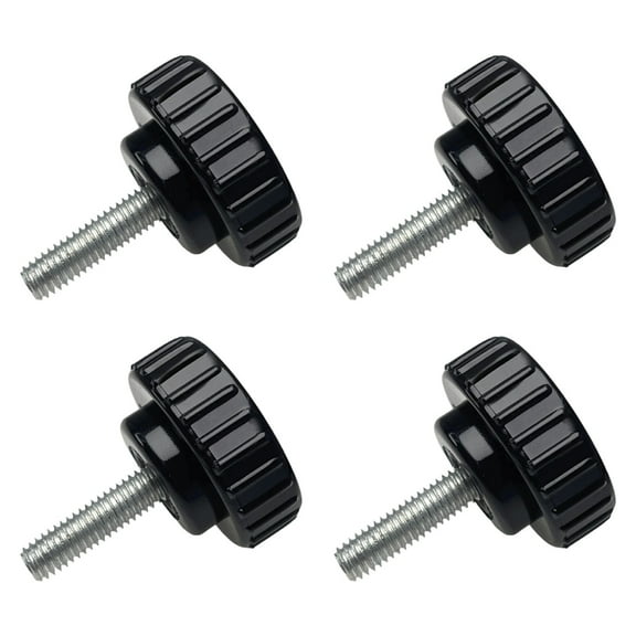 4Pcs Plastic Button Head Ergonomic Knob Round Head Handle Hand Screw Knurled Hand Tighten Adjusting Bolt Enduring