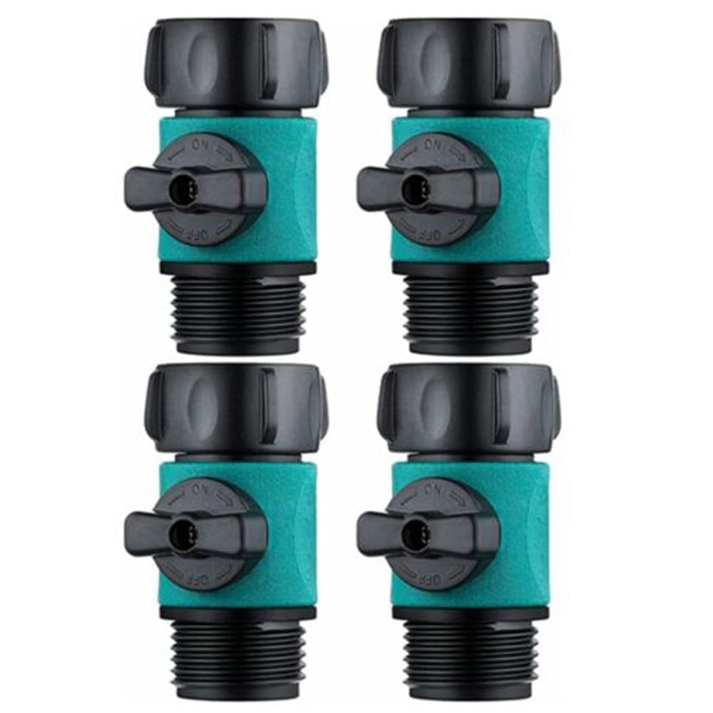 4Pcs Plastic Garden Hose Connect Water Hose Turn Off Valve Garden Hose