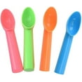thumbnail image 1 of 4Pcs Plastic Ice Cream Scoop Nonstick Anti-Freeze Ice Cream Scooper for Fruits, Watermelon, Yogurt, Melon Ball, Sorbet Spoon Kitchen Tool (Orange, Green, Blue, Pink), 1 of 7