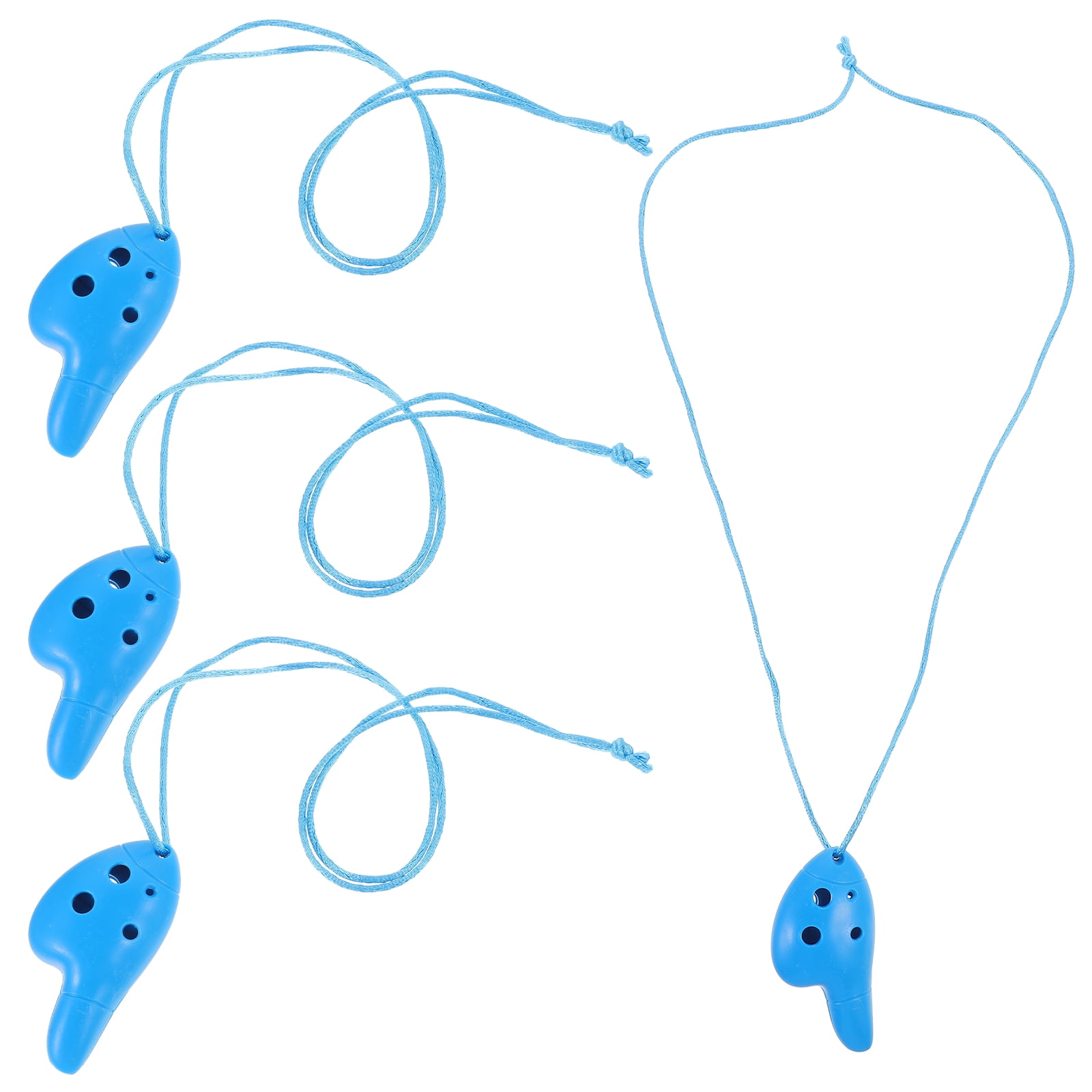 4Pcs Plastic Ocarina 6 Hole Ocarina Easy Instrument Performance Instrument for Children Beginner
