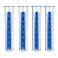 thumbnail image 1 of 4Pcs Plastic Rain Gauge Replacement Tube, 7inch Transparent Outdoor Rain Meter Tubes for Lawn Garden Yard Home (Blue Strip), 1 of 6
