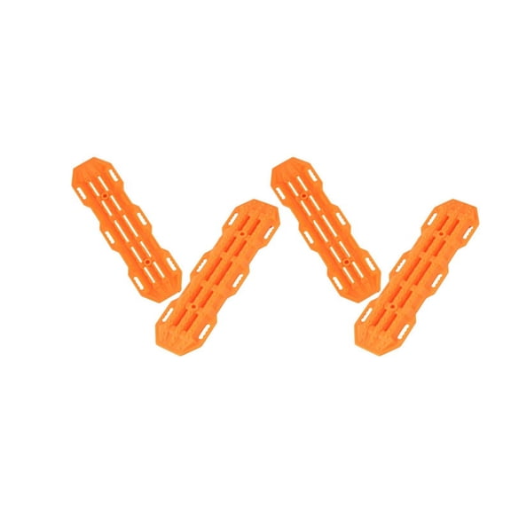 4Pcs Plastic Sand Ladder Recovery Ramps Board for 1:10 RC Crawler Axial SCX10 CC01 -4 D90 MST ,Orange
