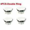 thumbnail image 1 of 4Pcs Plastic Sink Hole Overflow Cover for Kitchen Bathroom Basin Trim Bath Drain Cap Sink Wash Basin Round Overflow Ring Plug, 1 of 9