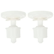 4Pcs Plastic Toilet Seat Hinge Bolt Screws and Nuts Set 39x39mm
