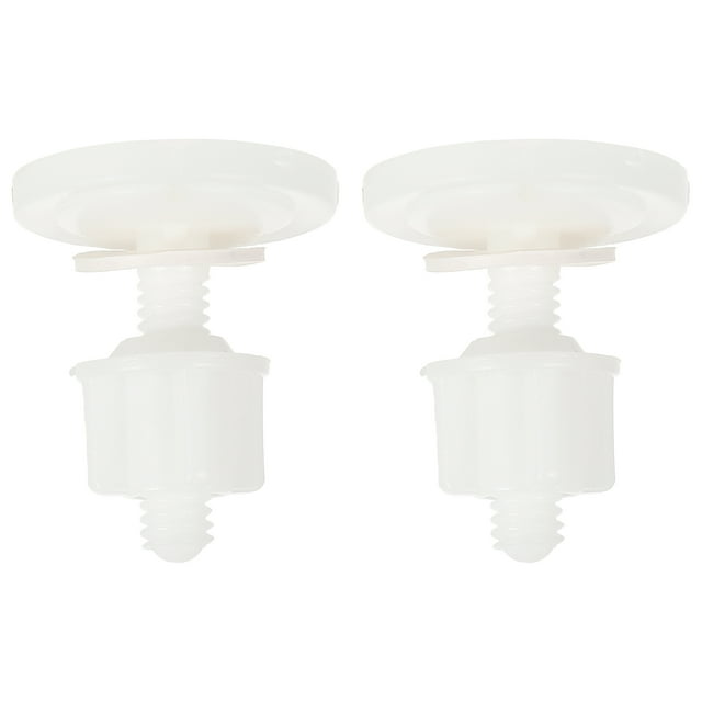 4Pcs Plastic Toilet Seat Hinge Bolt Screws and Nuts Set 39x39mm