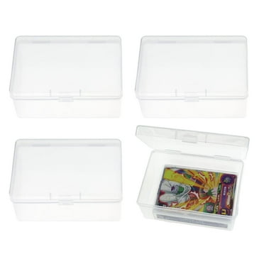 4Pcs Playing Card Deck Cases Plastic Empty Playing Card Box Holder Storage Case Organizer Snap Closed,Plastic Empty Card Box(NO Cards)