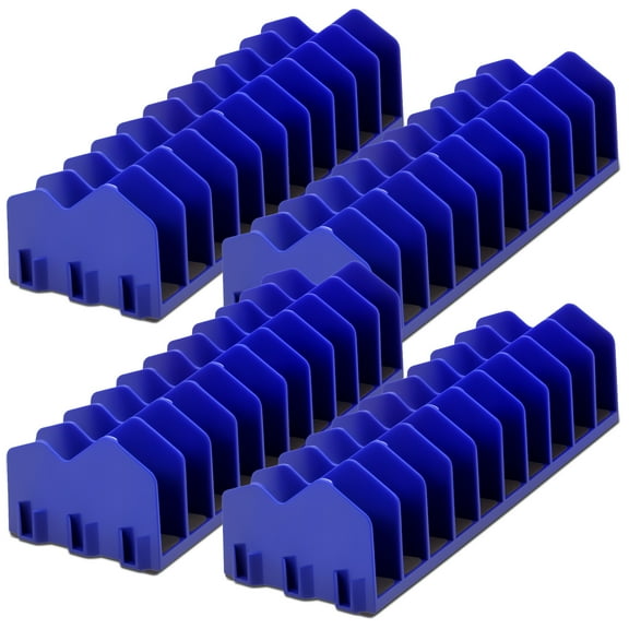 4Pcs Plier Organizer Rack 10 Slot Plier Cutter Holder Shelf with Nonslip Rubber Base Tool Storage Rack for Wrench Hammer Screwdriver