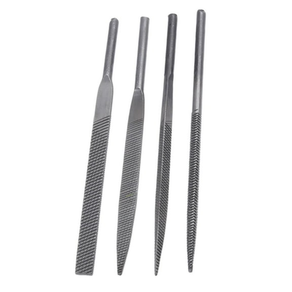 4Pcs Pneumatic File Blades Air File 5×125Mm Small File Air File Saw Accessories Carving Jewelry Diamond Glass Stone Wood Tool