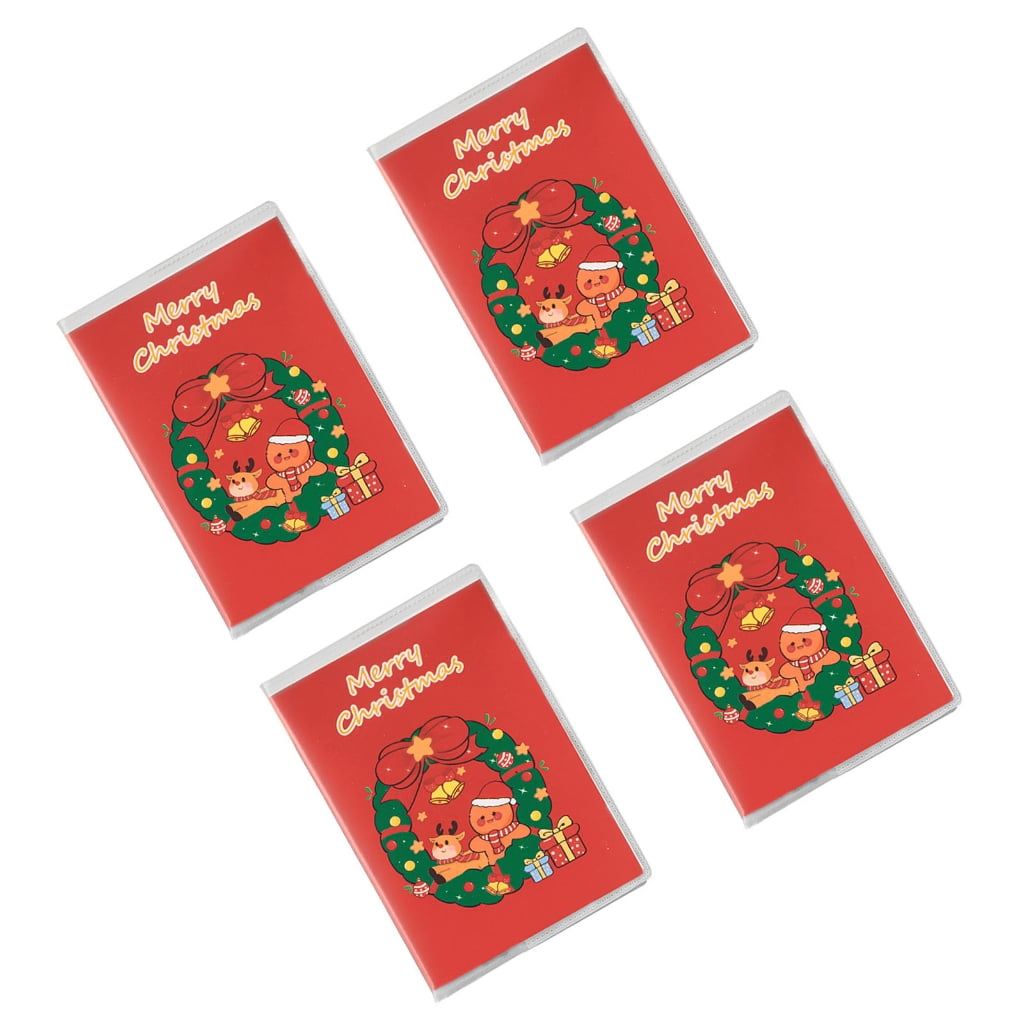 4Pcs Pocket Notebook Christmas Holiday Themed Notebooks for ...