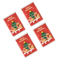 4Pcs Pocket Notebook Christmas Holiday Themed Notebooks for StudentAdu1tSmall Notepads Journal 128Pages Lined Paper