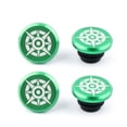 thumbnail image 1 of 4Pcs Practical Outdoor Sports Aluminum alloy Handlebar Cover Cycling Accessories Bike Handlebar Cap Bicycle Handlebar End Plugs Bicycle Grips GREEN 4PCS, 1 of 6