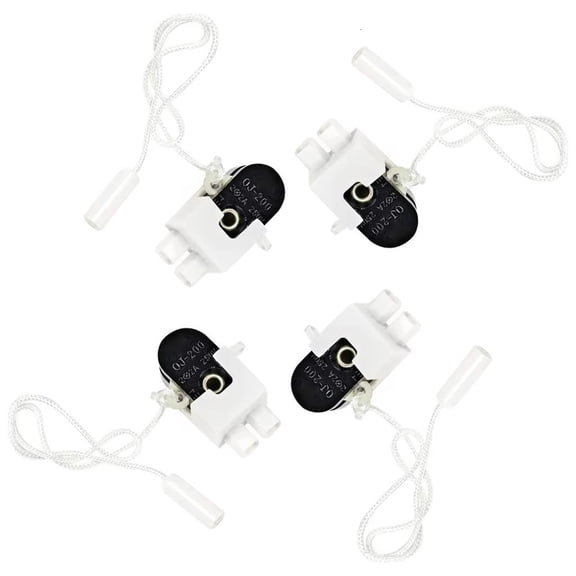 Lerpwige 4Pcs Practical Pull Chain Switches for Lighting Fixtures Ceiling Fan Lamp