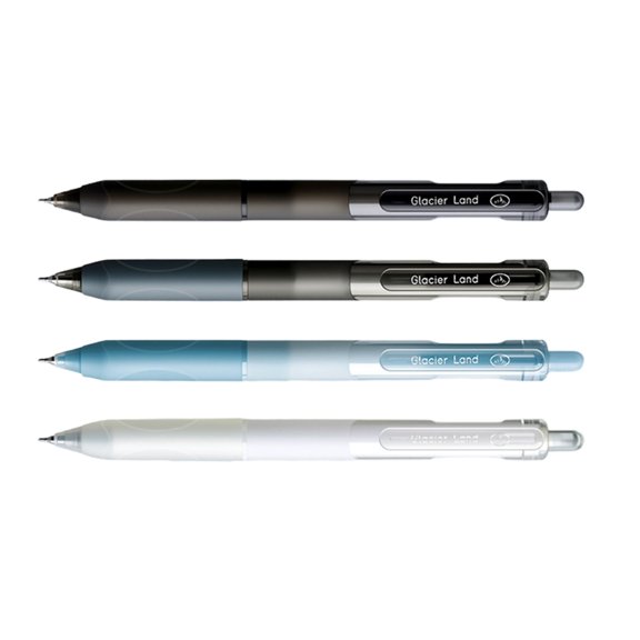 4Pcs Press Action Gel Inks Pen Quick Dry Retractable Gel Pen 0.5MM Tip Comfortable Grip for Daily Writing Journaling
