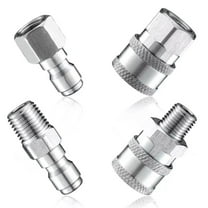 4Pcs Pressure Washer Fittings Npt 1/4 Inch Cleaning Quick Connect Accessories