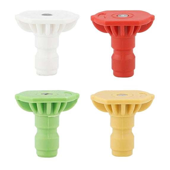 4Pcs Pressure Washer Nozzle Tips Set Professional 1/4" Quick Connect Pressure Washer Accessories Durable Easy Install for Cleaning Parts 1.4mm