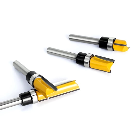 4Pcs Professional Grade Router Bits Kit 1/4" Shank, Clean Surface, Brisk Operation for Detailed Woodworking