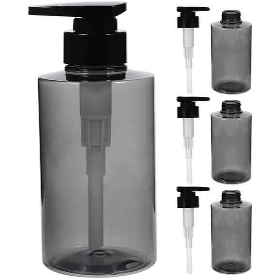 4-Pack Refillable Pump Bottles for Shampoo, Liquid Soap, and Dispensers - , Leak-Proof Containers for Bathroom or Travel