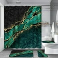 thumbnail image 1 of 4Pcs Purple Gold Marble Shower Curtain set with Rugs for Bathroom Decor,Luxury Marbling Bathroom Shower Curtain Sets,Abstract Art Bathroom Sets with Shower Curtain and Rugs, 1 of 7