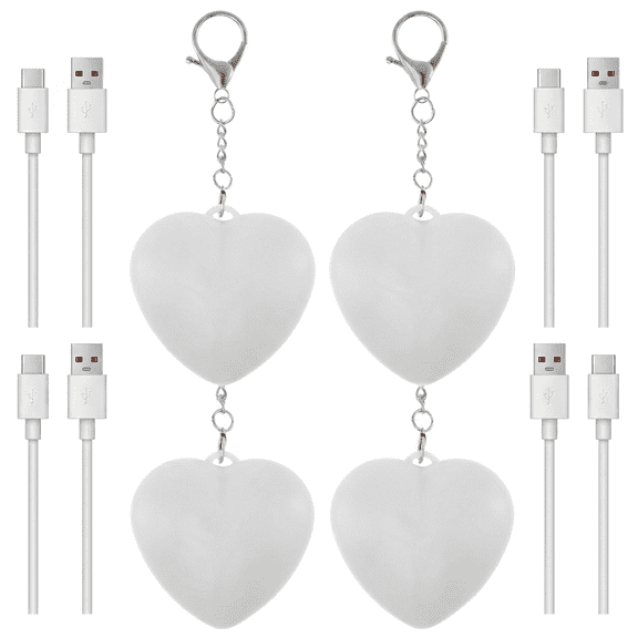 4Pcs Purse Glow Heart Light LED Automatic Sensor Purse Light Touch Activated Handbag Light Portable Handbag Night Light Mini Handbag Purse Lamp for Purse Women Girls
