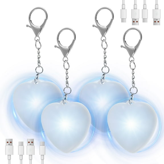 4Pcs Purse Glow Heart Light LED Automatic Sensor Purse Light Touch Activated Handbag Light Portable Handbag Night Light Mini Handbag Purse Lamp for Purse Women Girls