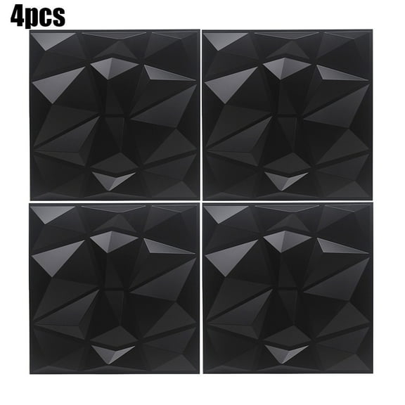 4Pcs Pvc 3D Wall Panel Decorative Wall Ceiling Tiles Cladding Waterproof Smile Home