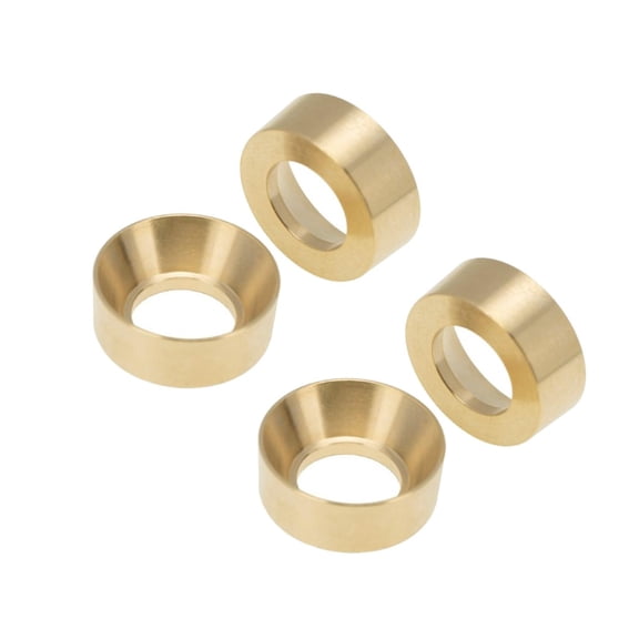 4Pcs Quality Brass Wheel Counter Weights for SCX24 Anti-rust, Easy Installation, Lower Center of Gravity