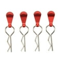 thumbnail image 1 of 4Pcs RC Body Clip Pin Stainless Steel R Shape Universal for 1/8 1/10 Remote Control Car Red, 1 of 8