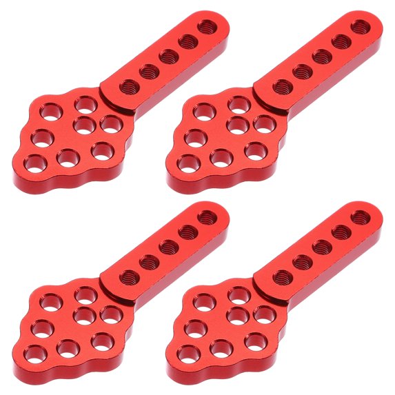 4Pcs RC Car Shock Absorber Mount Metal Adjust Height Angle Stand for 1/10 Cars SCX10 90046 D90 D110, Red