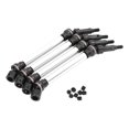 thumbnail image 1 of 4Pcs RC Driving Front Rear Drive Shaft Drive Axle Steel Aluminum Alloy for 1/8 for 4S Silver Gray, 1 of 8