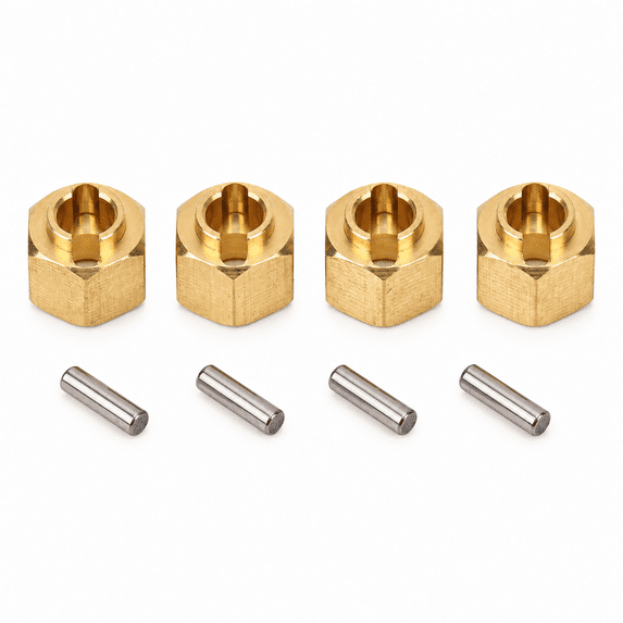 4Pcs RC Hub Adapter Hex Brass for 1/18 Scale Crawler Car Accessories ...