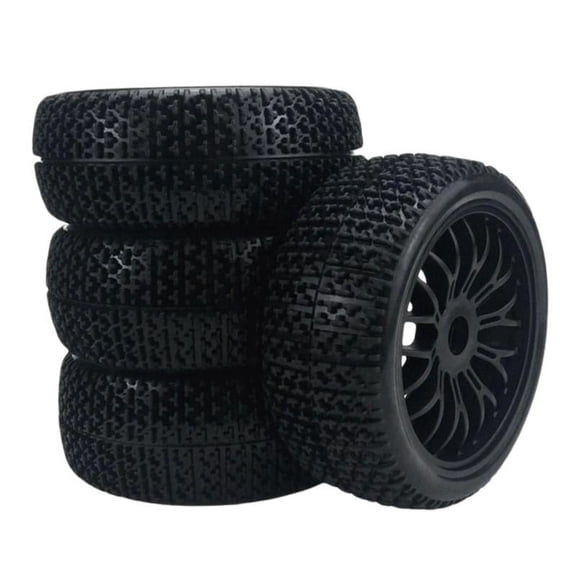 4Pcs RC Wheel Rims 17mm Y-Typed Tire Tyre for HSP Racing RC Car Crawlers