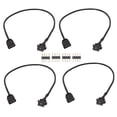 thumbnail image 1 of 4Pcs RGB Extension Cable 12V 4 Pin to SM 4Pin Female ARGB Connector Adapter Cable for Computer Fan Motherboard LED Strip, 1 of 8