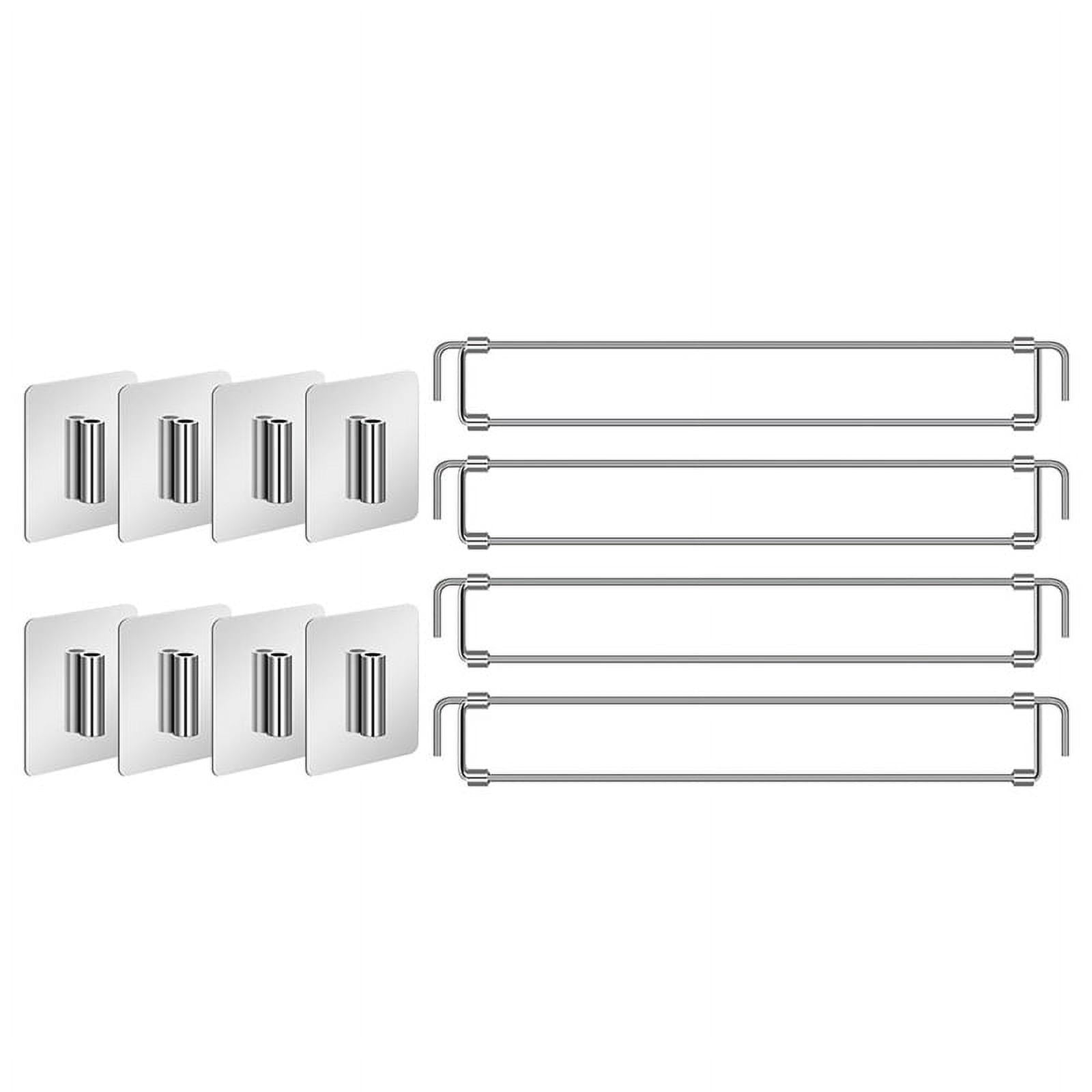 4Pcs RV Refrigerator Bars 12.44-22.63inch Adjustable Stainless Steel RV Fridge Tension Rods RV Refrigerator Accessories