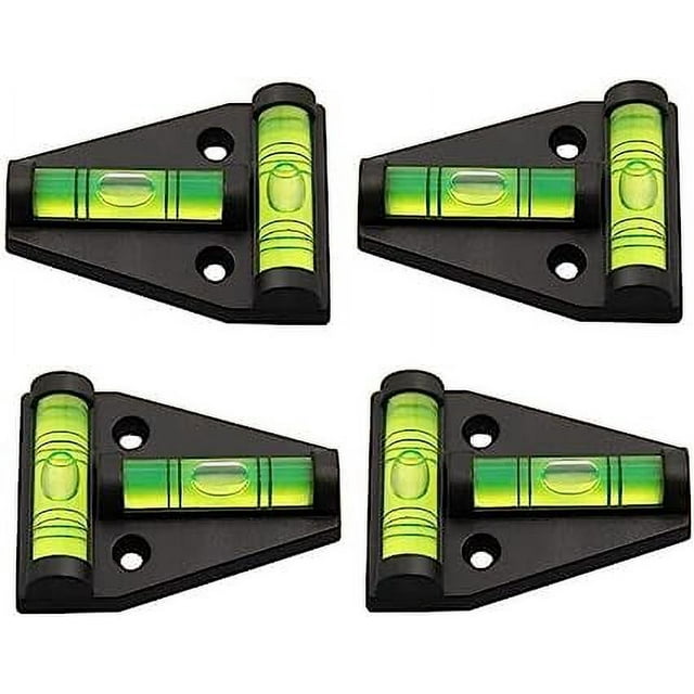 4Pcs RV T Level Cross Check Levelers Bubble Levels Use for RVs, Camper