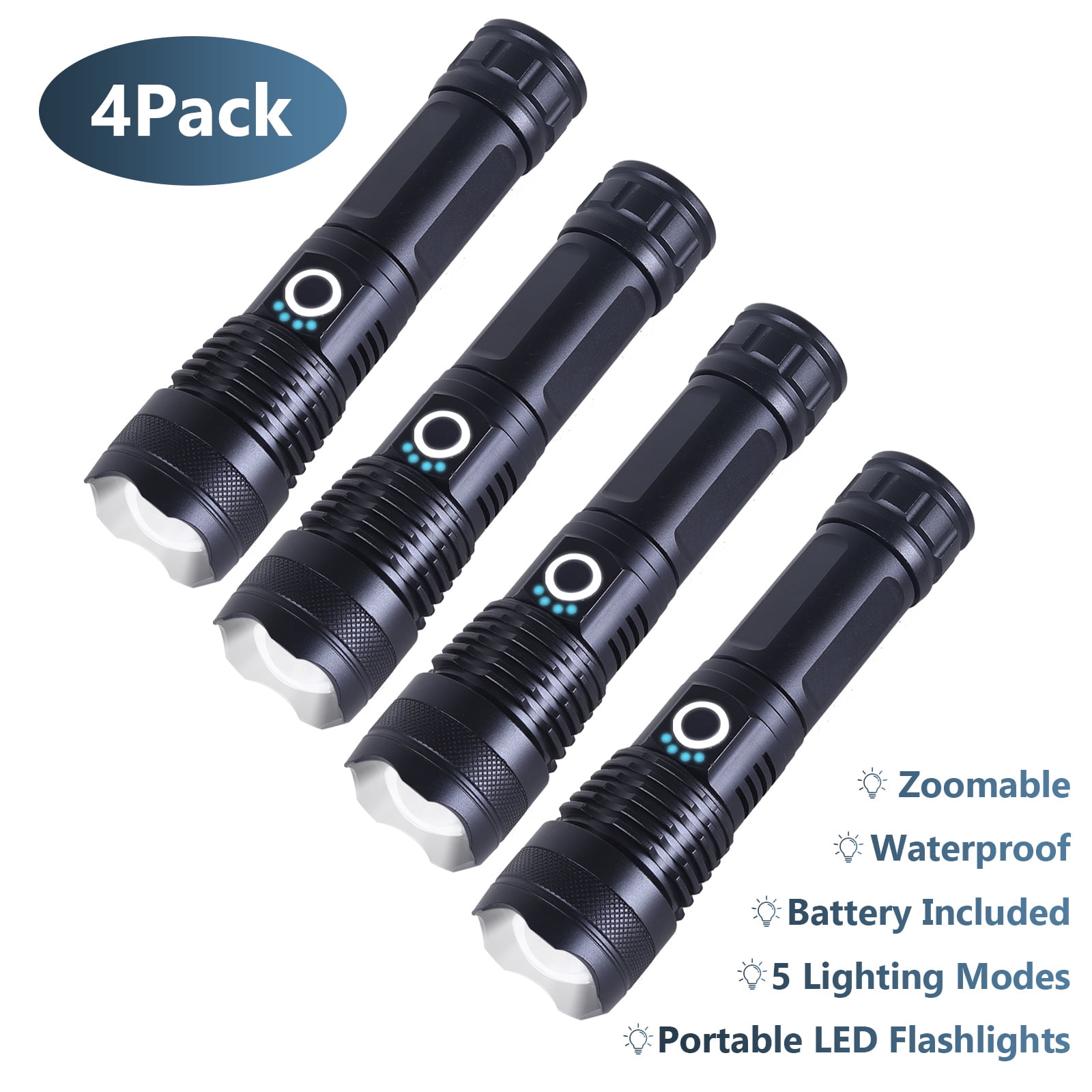 5 watt rechargeable tactical led flashlight Victoper 2 Pack, Bright Torch High Lumens Modes, Waterproof Zoomable Flash Light for Outdoor, Birthday Gifts for Men, Dorm Room Hiking Camping Essentials Gear for Guys Watt Rechargeable Tactical Flashlight Set (300 Lumens) is great for hunting ORACLE Q-5 Tactical LED Flashlight