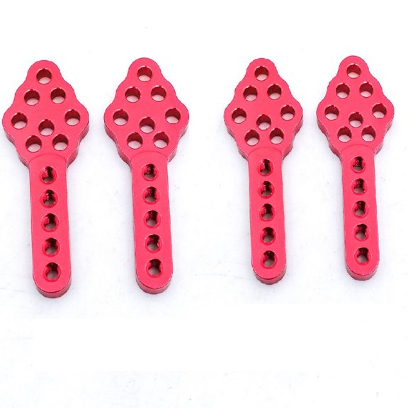 4Pcs Red Shock Angle Height Adjustment Bracket Shock Mount for Axial SCX10 90046 D90 TRX4 1/10