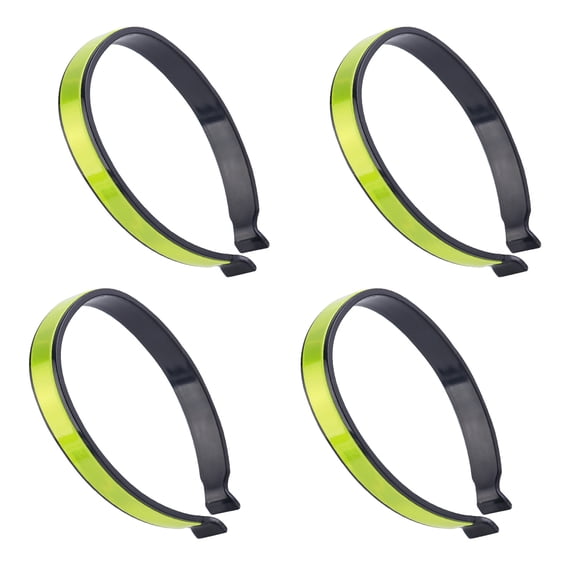 4Pcs Cycling Pant Holder Biking Accessories for Safe Ride, Cycling Trouser Clip, Reflective Bands for Bicycles Safety