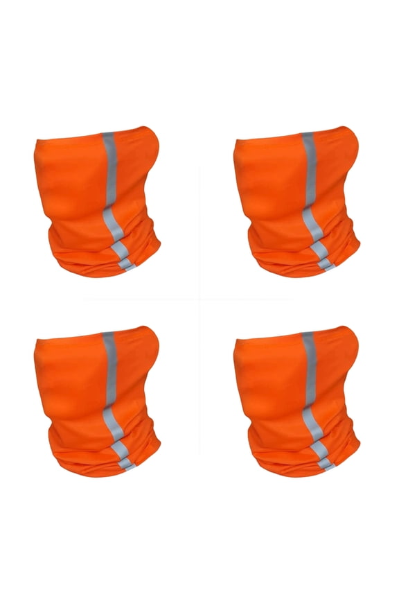 4Pcs Reflective Protective Face Cover Breathable Wicking Neck Gaiters For Outdoor