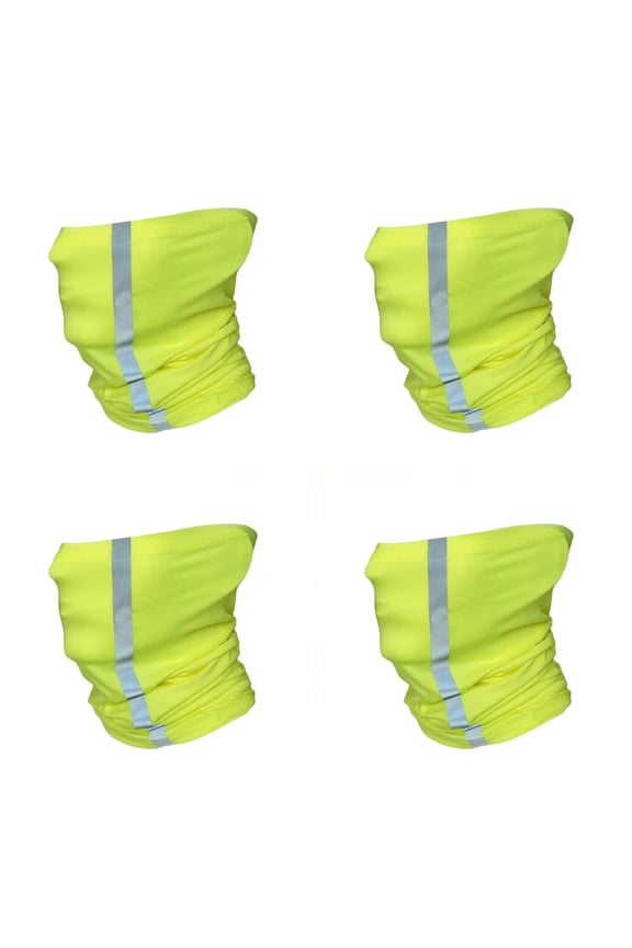 4Pcs Reflective Protective Face Cover Breathable Wicking Neck Gaiters For Outdoor